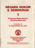 Negara hukum & demokrasi 1 : kumpulan bahan bacaan (reading materials)