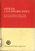 Official catchword index : to the sixth edition (1994) of the international patent classification