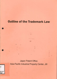 Image of Outline of the trademark law.