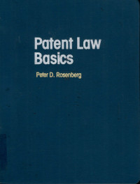 Image of Patent law basics (Intellectual Property Library)