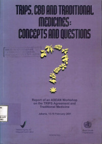 Image of Trips,cbd and traditional medicines : concepts and questions