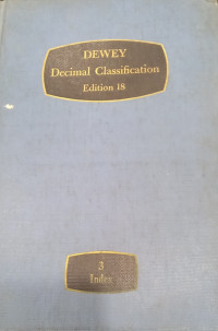 Image of Dewey : Decimal Classification