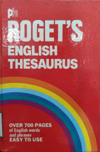 Thesaurus of english words and phrases