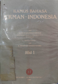 Kamus Bahasa Indonesia - Jerman jilid 1