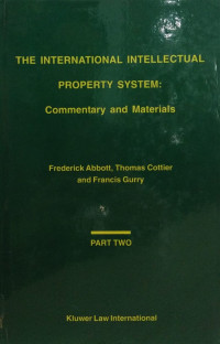 Image of The international intellectual property system : commentary and materials