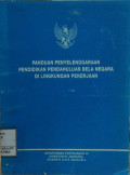 Panduan penyelenggaraan pendidikan pendahuluan bela negara di lingkungan pekerjaan