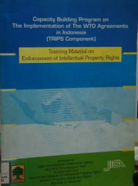 Capacity building program on the wto agreements in indonesia (trips component)