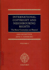 Image of International copyright and neighbouring rights : the berne convention and beyond. volume I. second edition