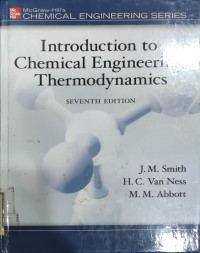 Image of Introduction to chemical engineering thermodynamics