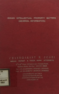 Image of Indian intellectual property matters (general information)