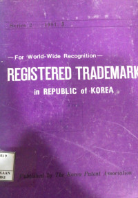 Image of For world-wide ecognition : registered trademark in Republic of Korea