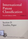 International patent classification seventh edition (1999) volume 4