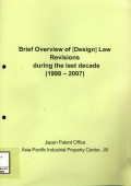 Brief overview of design act revisions during the last decade (1998-2007)