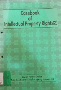 Image of Case book of intellectual property rights (2)