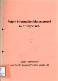 Image of Patent information management in enterprises