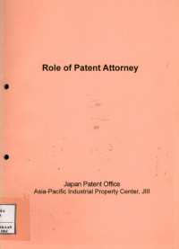 Image of Role of patent attorney
