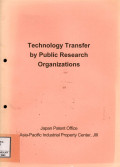 Technology transfer by public research organizations