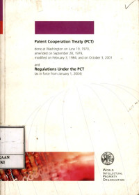 Image of Patent cooperation treaty (pct) and regulation under pct (as in force from January 1 , 2004)