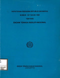 Keputusan presiden Republik Indonesia nomor 197 tahun 1998 : tentang badan tenaga nuklir Nasional