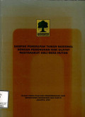 Dampak penerapan taman nasional dengan pemenuhan hak ulayat masyarakat asli desa hutan