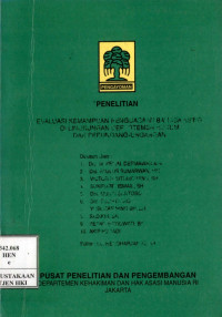 Evaluasi kemampuan penguasaan bahasa asing di lingkungan departemen hukum dan perundang-undangan