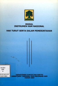 Image of Modul instrument ham nasional hak turut serta dalam pemerintahan