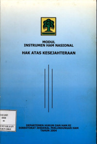 Image of Modul instrumen HAM nasional hak atas  kesejahteraan
