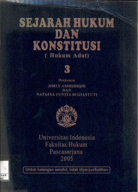 Sejarah hukum dan konstitusi (hukum adat) 3