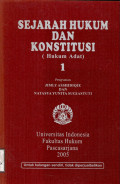 Sejarah hukum dan konstitusi (hukum adat) 1