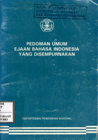 Pedoman umum ejaan bahasa indonesai yang di sempurnakan