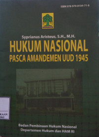 Image of Hukum nasional pasca amandemen uud 1945