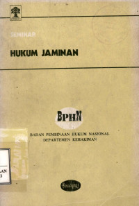 Image of Seminar hukum jaminan