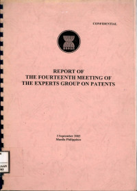Image of Report of fourtheenth meeting of the experts group on patents