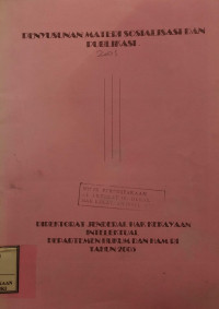 Penyusunan materi sosialisasi dan publikasi 2005