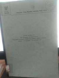 Image of Laporan delegasi RI pada konperensi diplomatik untuk pengesahan perjanjian tentang perlindungan lambang olympaide