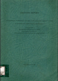 Country report : international symposium on the role of the industrial property system in economic and tehnologic development