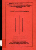 Seminar nasional hki tentang pemberdayaan sumber daya genetik, pengetahuan tradisional, dan folklore : Jakarta, 13-14 nopember 2006