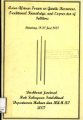 Asian African forum on genetic resouwrces, traditional knowledge, and expression of folklore : Bandung, 18-20 juni 2007