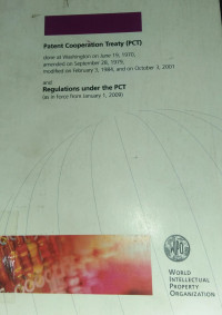 Image of Patent Cooperation Treaty and regulations under the PCT ( as in force from January 1, 2009 )