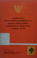 Himpunan keputusan pengesahan surat keputusan perseroan terbatas tahun 1979