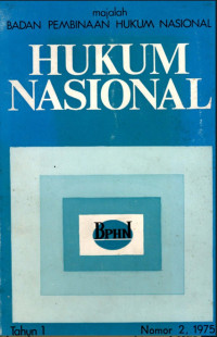 Image of Majalah hukum nasional
