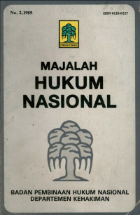 Image of Majalah hukum nasional