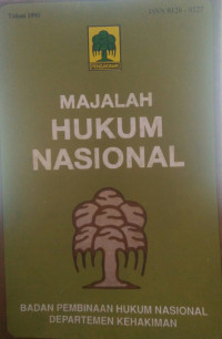 Image of Majalah hukum nasional