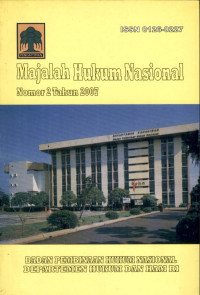 Image of Majalah hukum nasional