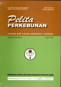 Pelita perkebunan : coffee and cocoa research journal