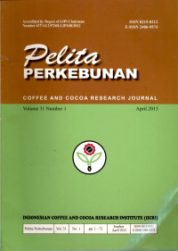 Pelita perkebunan : coffee and cocoa research journal