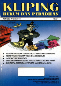 Kliping hukum dan peradilan : minggu IV mei 2010 no. 21