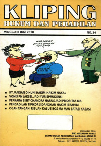 Image of Kliping hukum dan peradilan : minggu II juni 2010 no. 23
