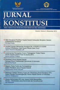 Jurnal konstitusi