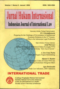Image of Jurnal hukum internasional
